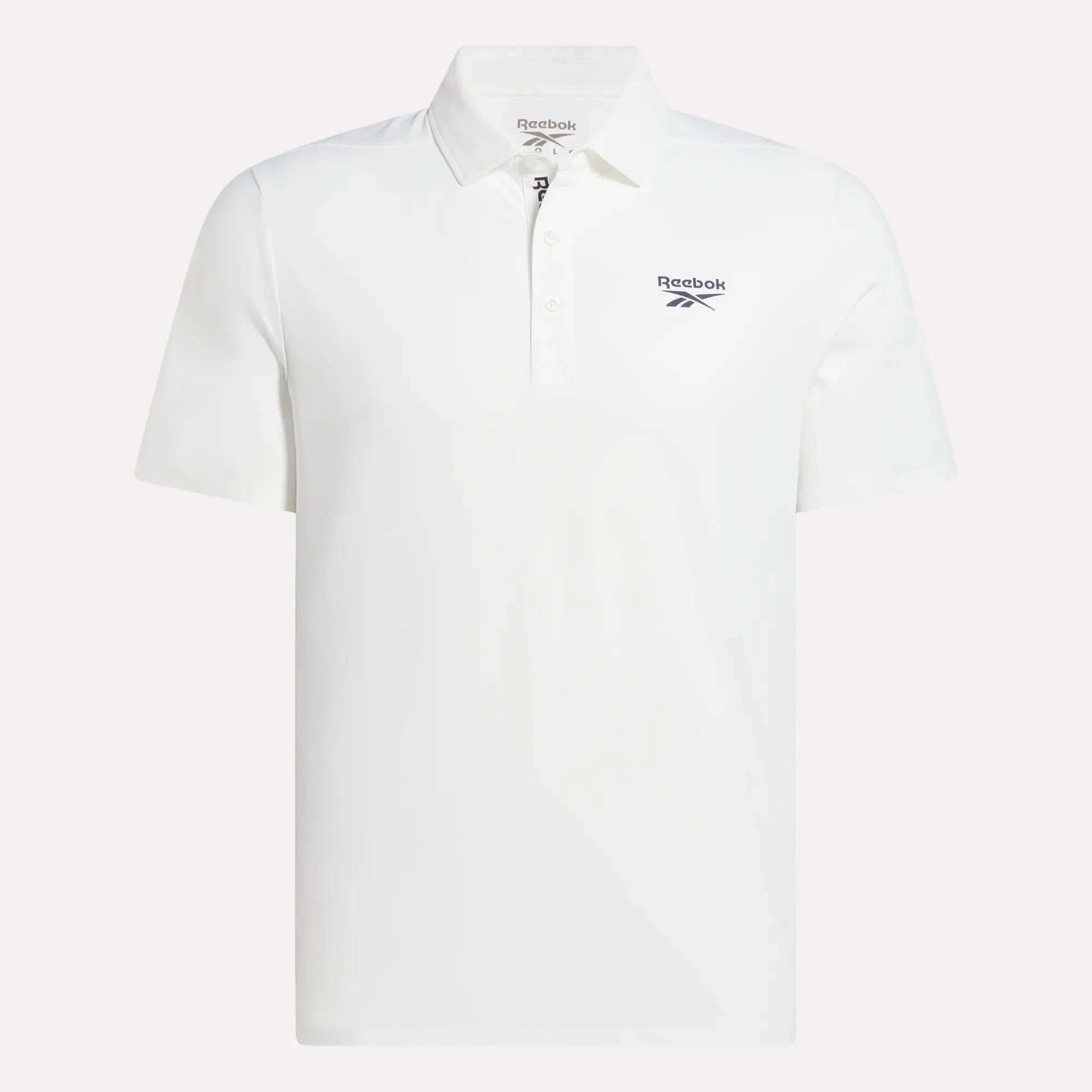 REEBOK APPAREL MEN Golf Pique Short Sleeve Polo WHITE