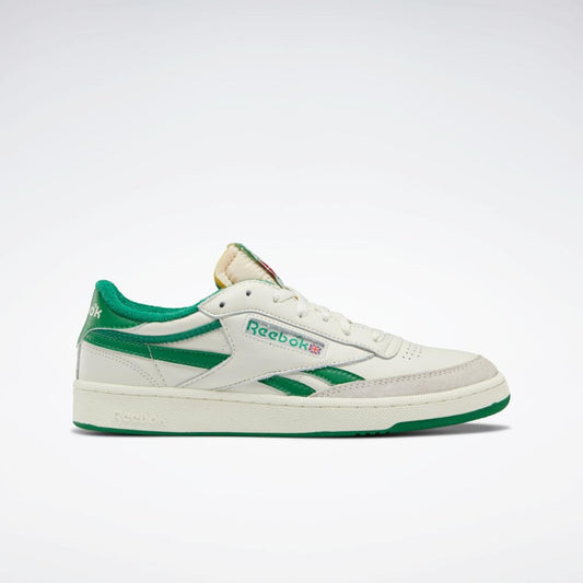 Chaussures Reebok Hommes CLUB C REVENGE VINTAGE CHALK/PAPERWHITE/GLEN GREEN