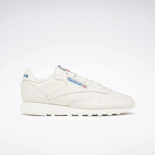 Reebok Footwear Men Classic Leather Shoes CHALK/VECBLU/VECRED