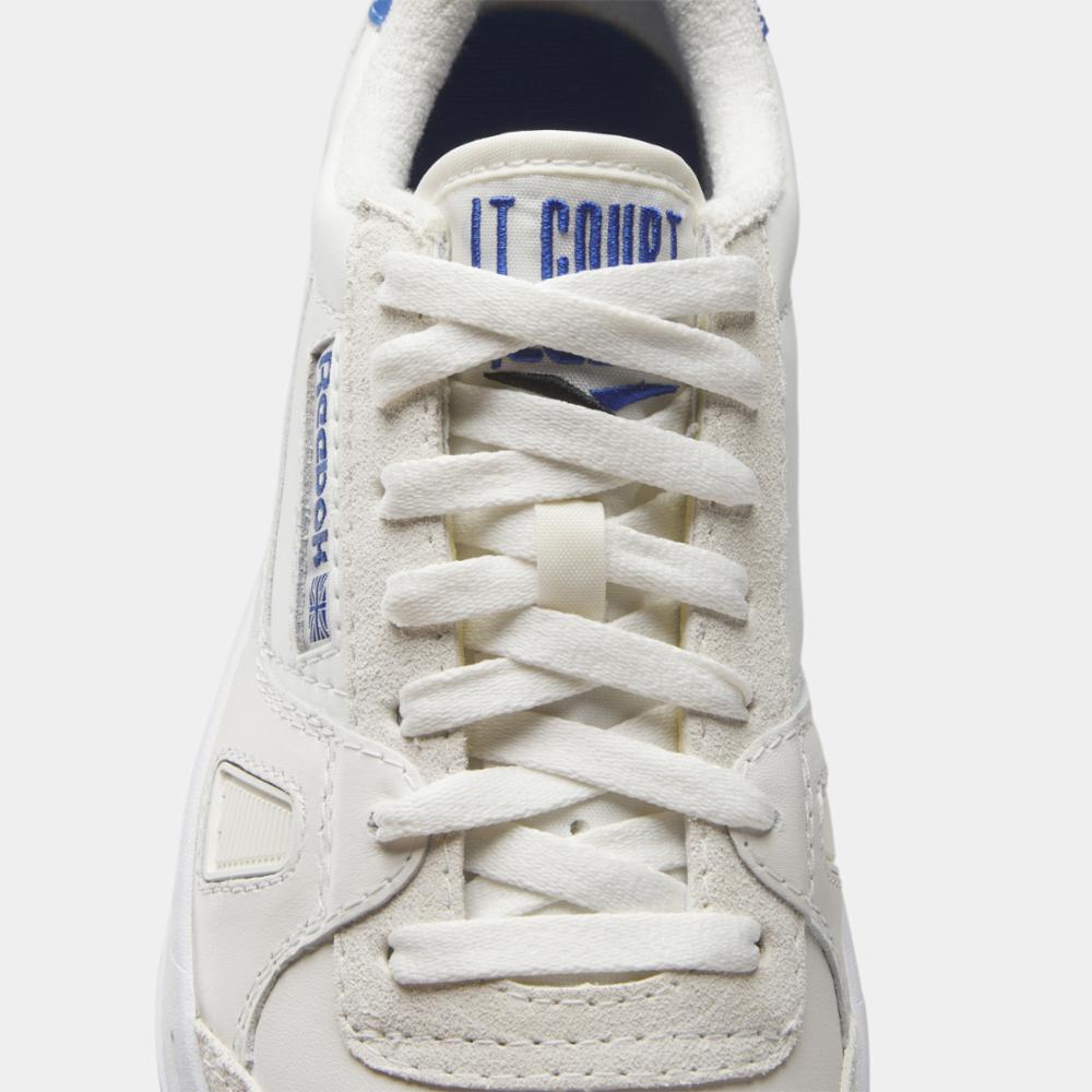 Reebok Footwear Men LT Court Shoes CHALK/VECTOR BLUE/BLK