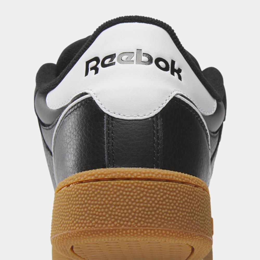 Reebok Footwear Men Club C Bulc Shoes BLK/FTWR WHT/REEBOK RUBBER GUM