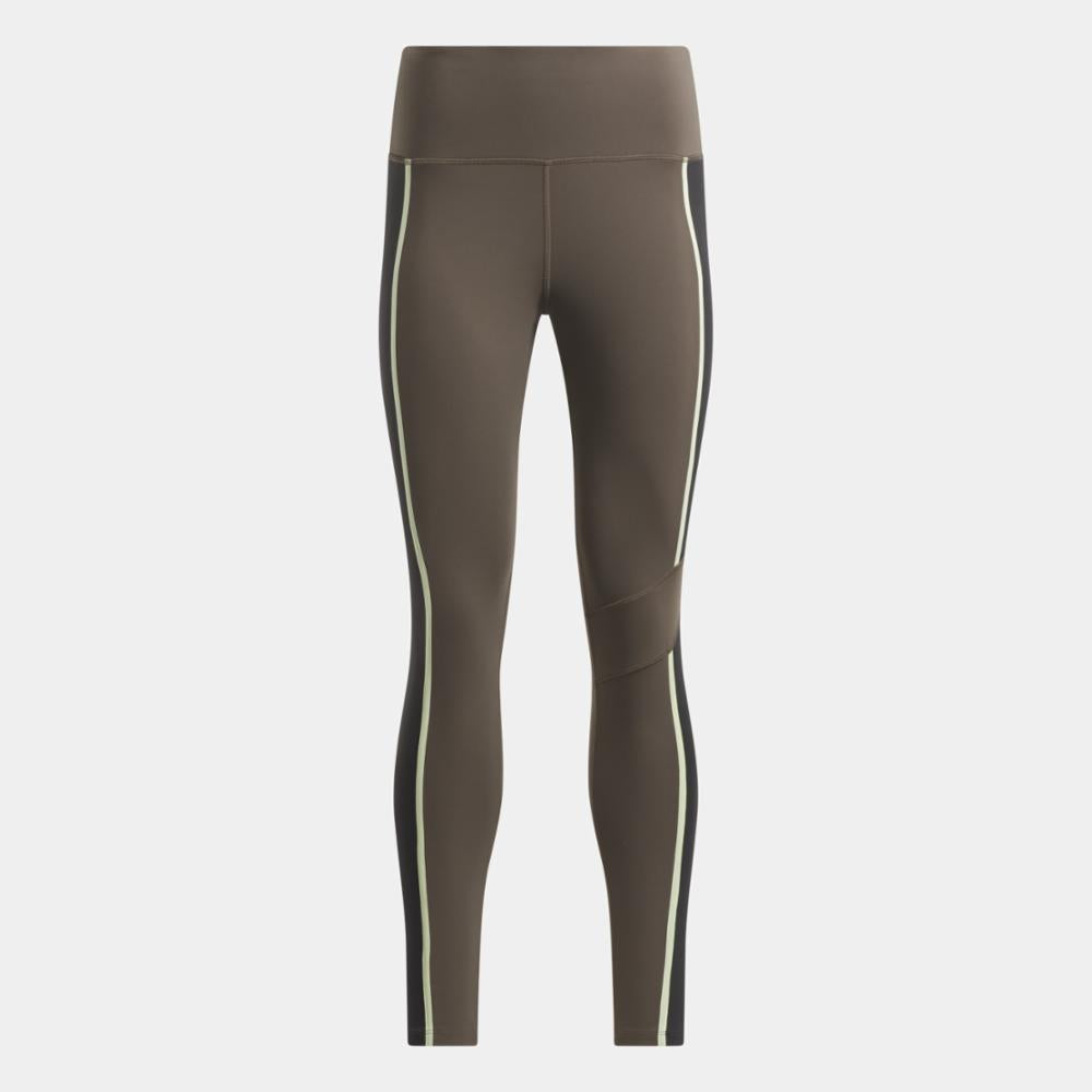 Reebok Apparel Women Lux High-Rise Colorblock Leggings GROUT
