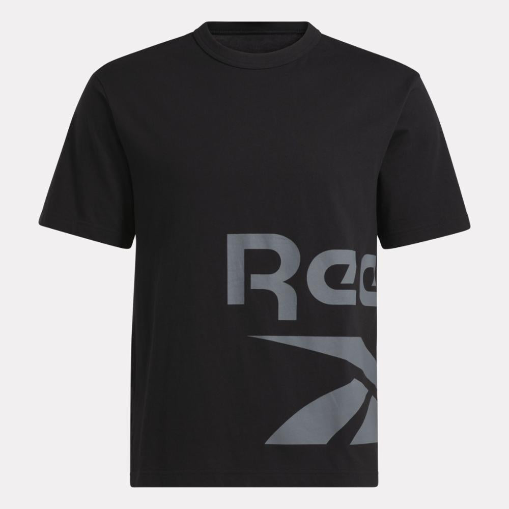Reebok Apparel Men Graphic Series Side Vector T-Shirt BLACK