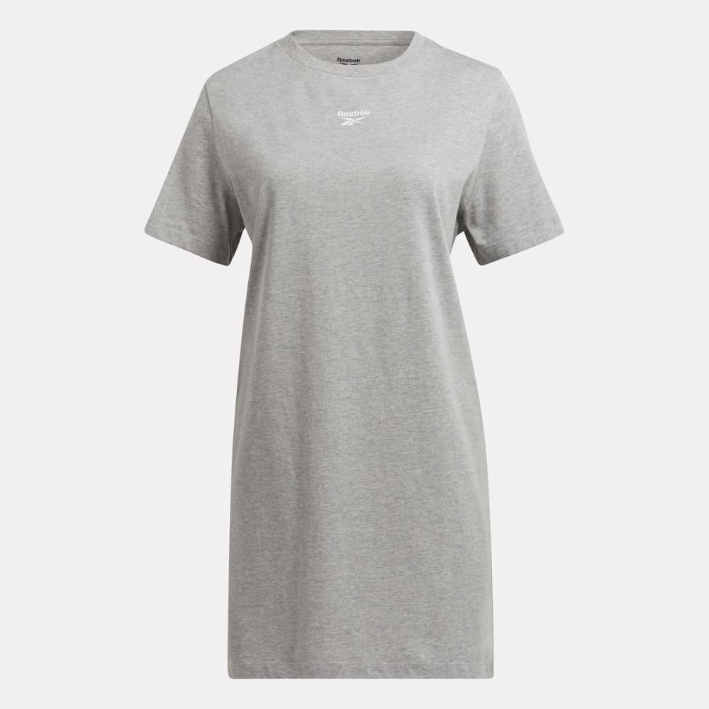 Reebok Apparel Women Reebok Identity T-Shirt Dress MGREYH