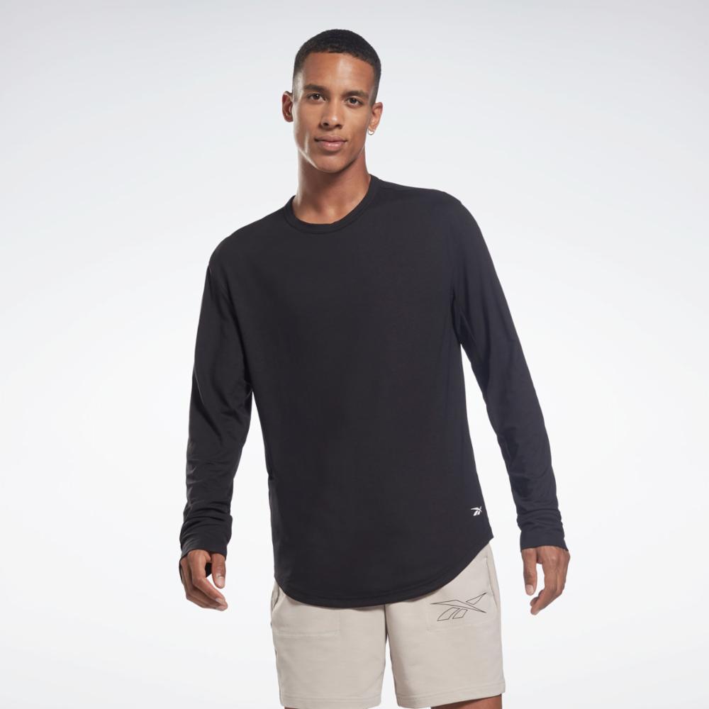 Reebok Men's Performance Thermal Shirt - Athletic Base Layer Long Sleeve  Shirt (S-XL), Size Small, Black at  Men's Clothing store