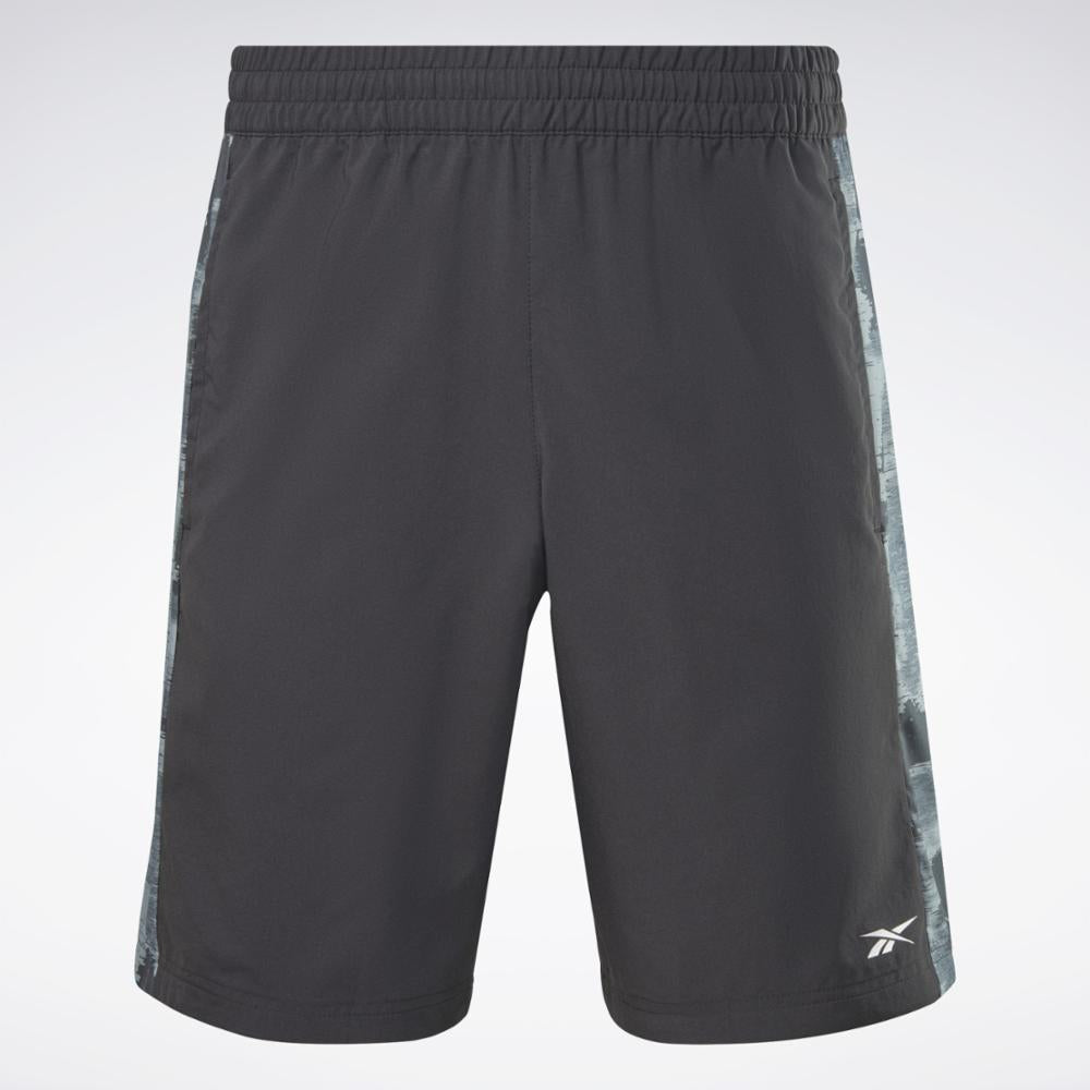 Reebok Apparel Men Training Camo Woven Shorts NIGHT BLACK