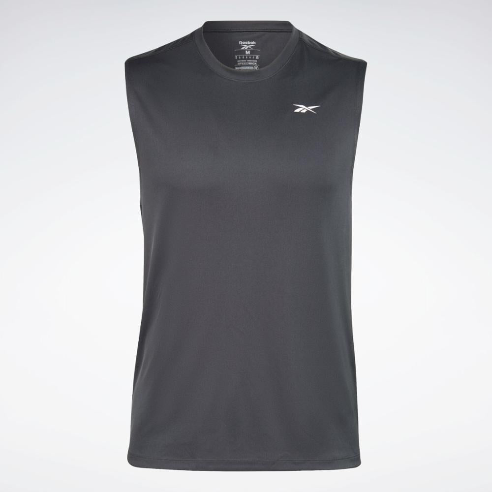 Reebok Apparel Men Training Sleeveless Tech T-Shirt NIGHT BLACK