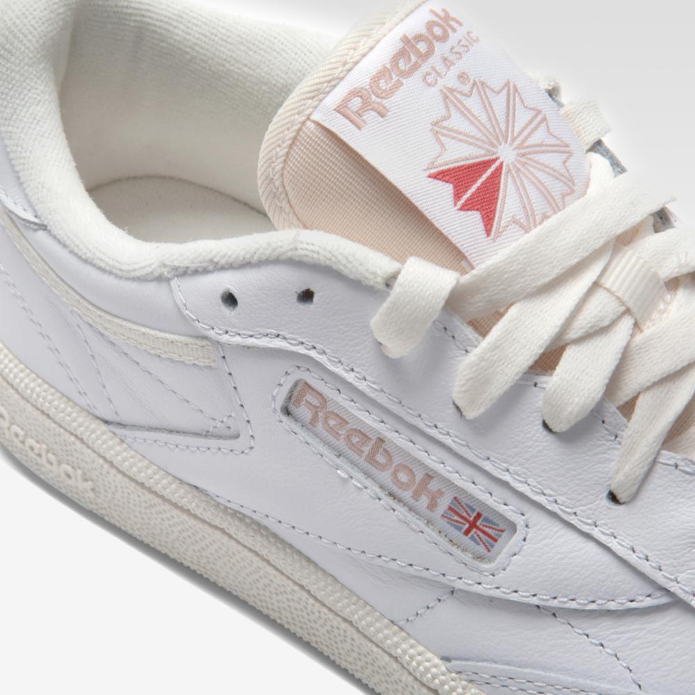 Reebok Footwear Women Club C 85 Shoes FTWWHT/CHALK/PINSTU