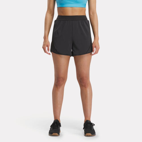 Reebok Apparel Women Lux Woven Shorts BLACK