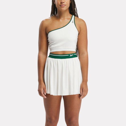 Reebok Apparel Women Sport Classics Asymmetric Bralette CHALK