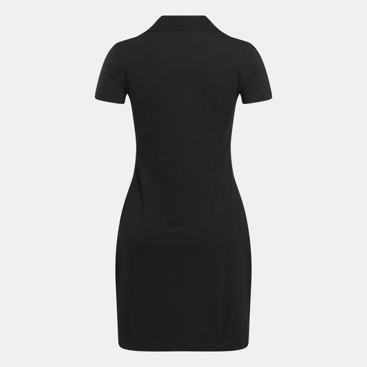 Reebok Apparel Women Classics Archive Essentials Polo Dress BLACK