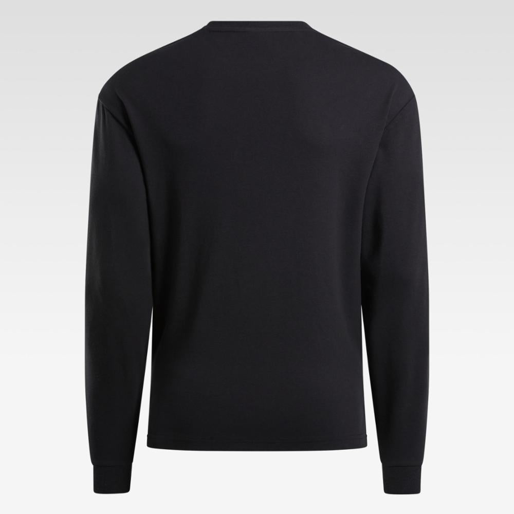 Reebok Apparel Men Active Collective Long Sleeve T-Shirt BLACK