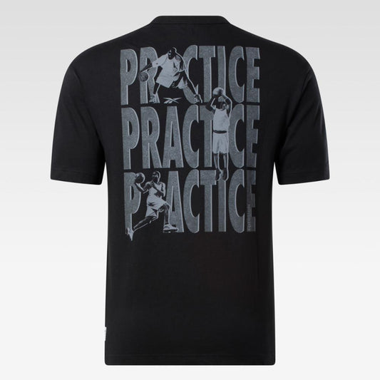 Reebok Apparel Men Basketball Practice T-Shirt BLACK