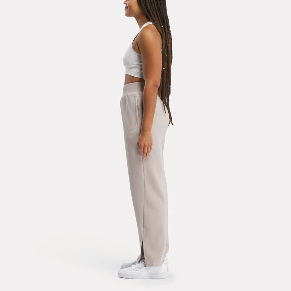 Reebok Apparel Women Classics Wardrobe Essentials Fleece Pants ASH