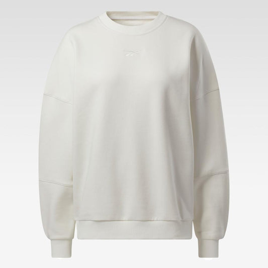 Reebok Apparel Women LUX OVERSIZED CREW CHALK