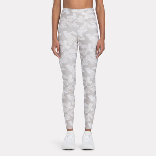Reebok Apparel Women Reebok Identity Training Camo Leggings ASH