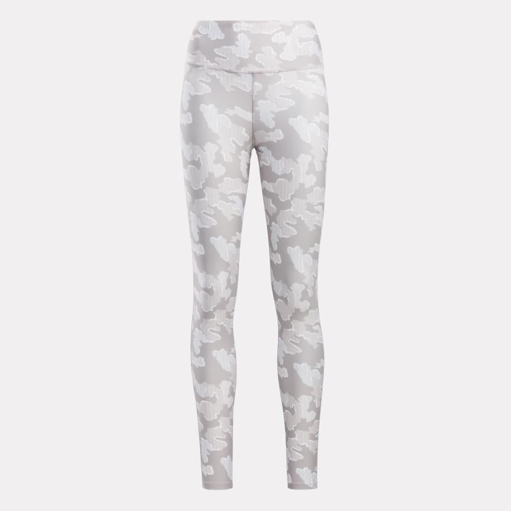 Reebok Apparel Women Reebok Identity Training Camo Leggings ASH