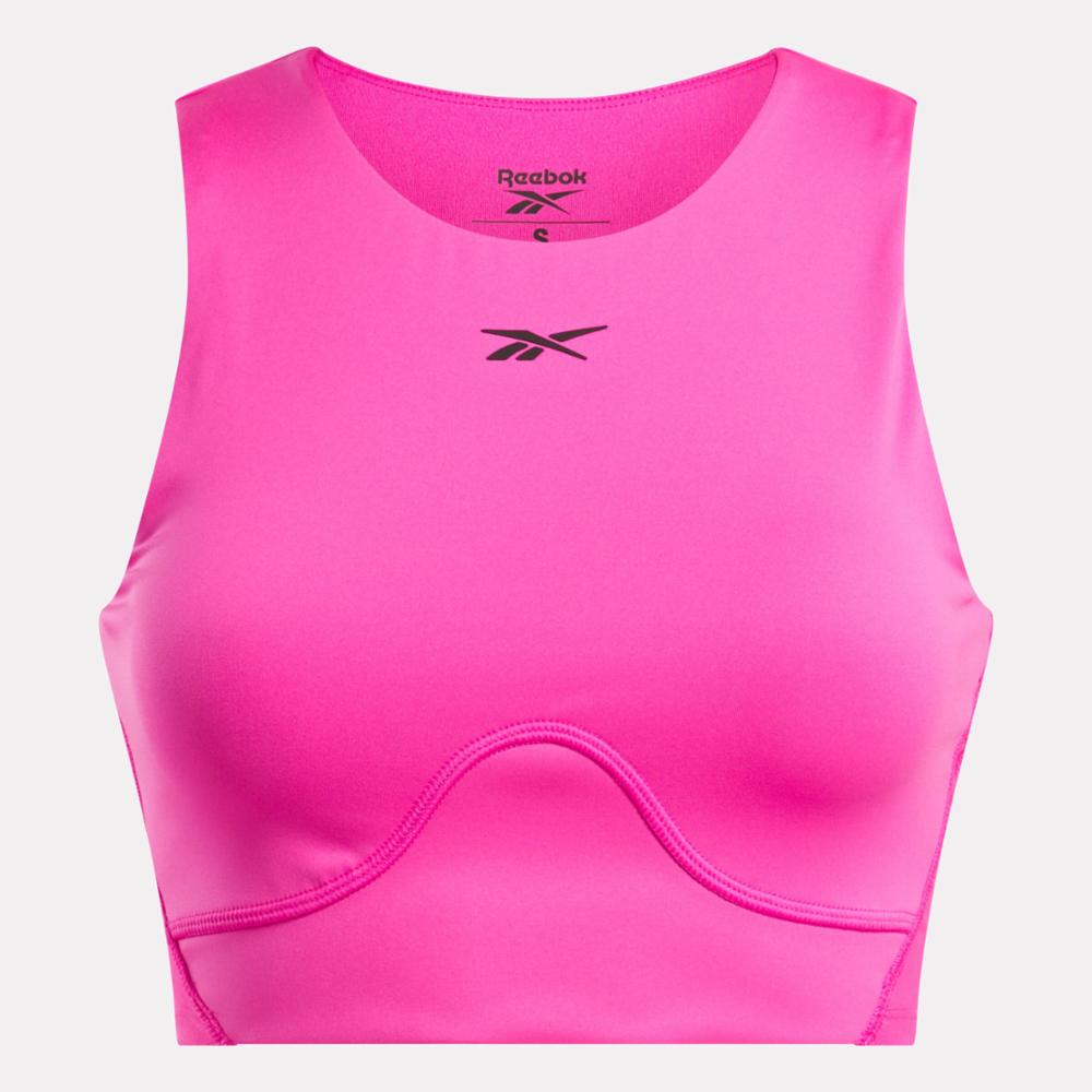 Reebok Apparel Women Lux Contour Crop Top LASPIN
