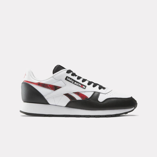 Reebok Footwear Men Reebok x Global Citizen Classic Leather Shoes BLACK/WHITE/RED