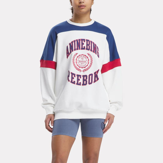 Reebok Apparel Women Reebok x ANINE BING Oversized Crew CHALK