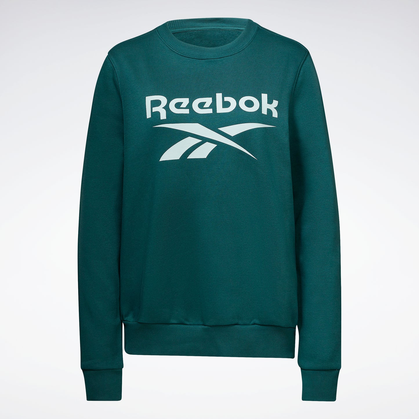 Reebok Apparel Women Reebok Identity Logo Fleece Crew Sweatshirt Forgrn