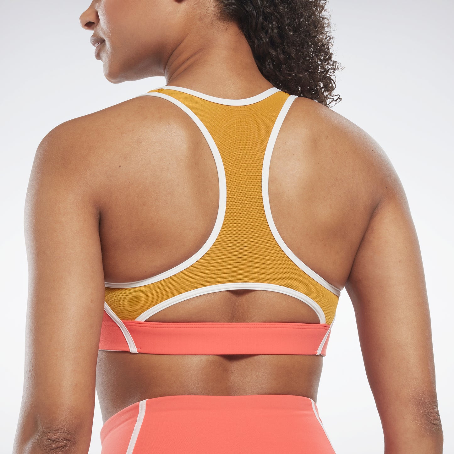 Reebok Apparel Women Lux Racer Colorblocked Padded Bra Smorfl