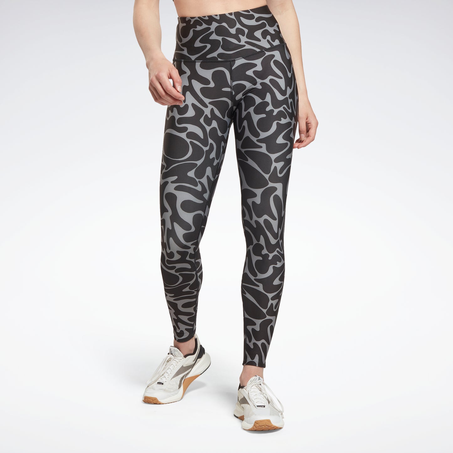 Reebok Apparel Women Workout Ready Leggings imprimé noir