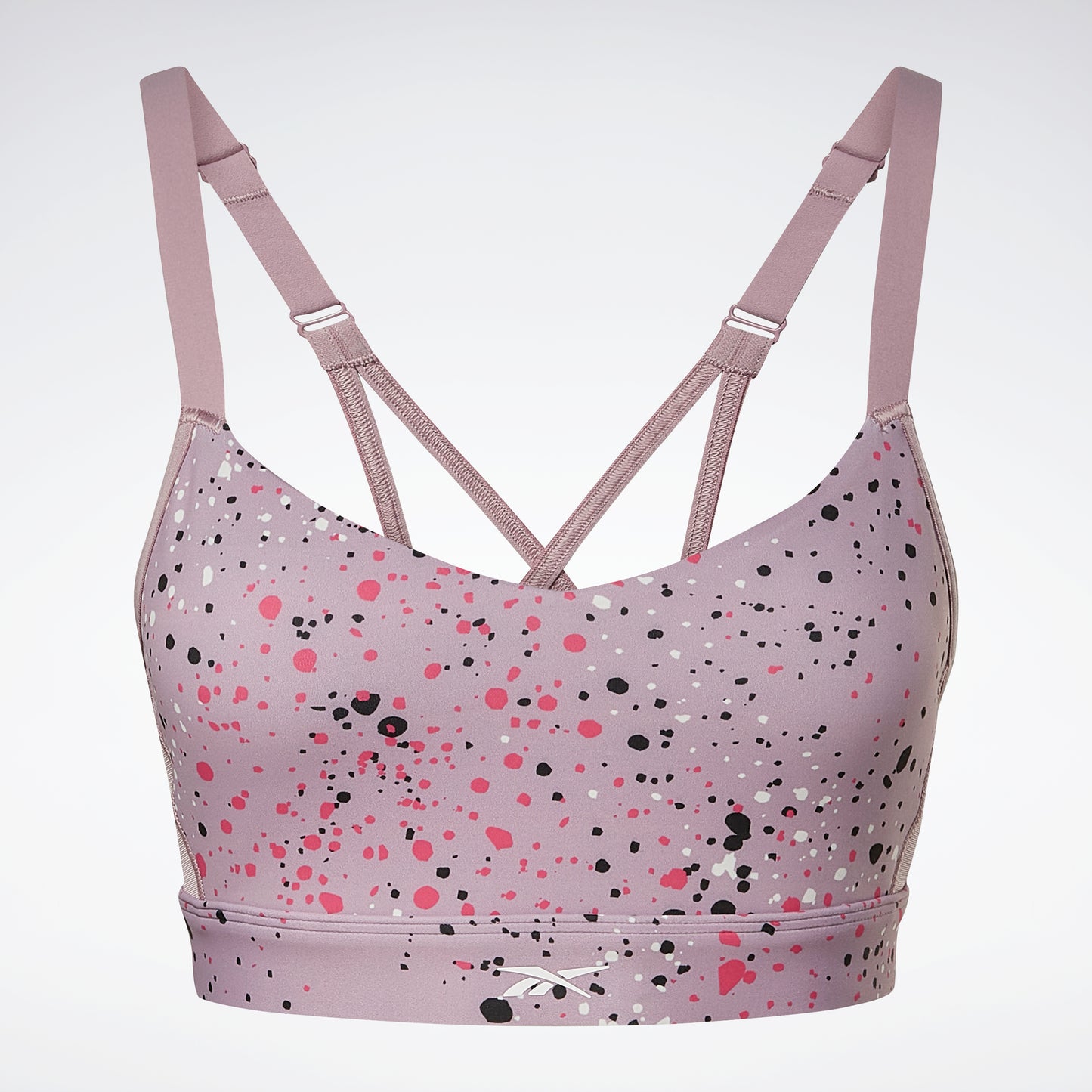 Reebok Apparel Women Lux Multi-Colored Speckle Strappy Bra Inflil