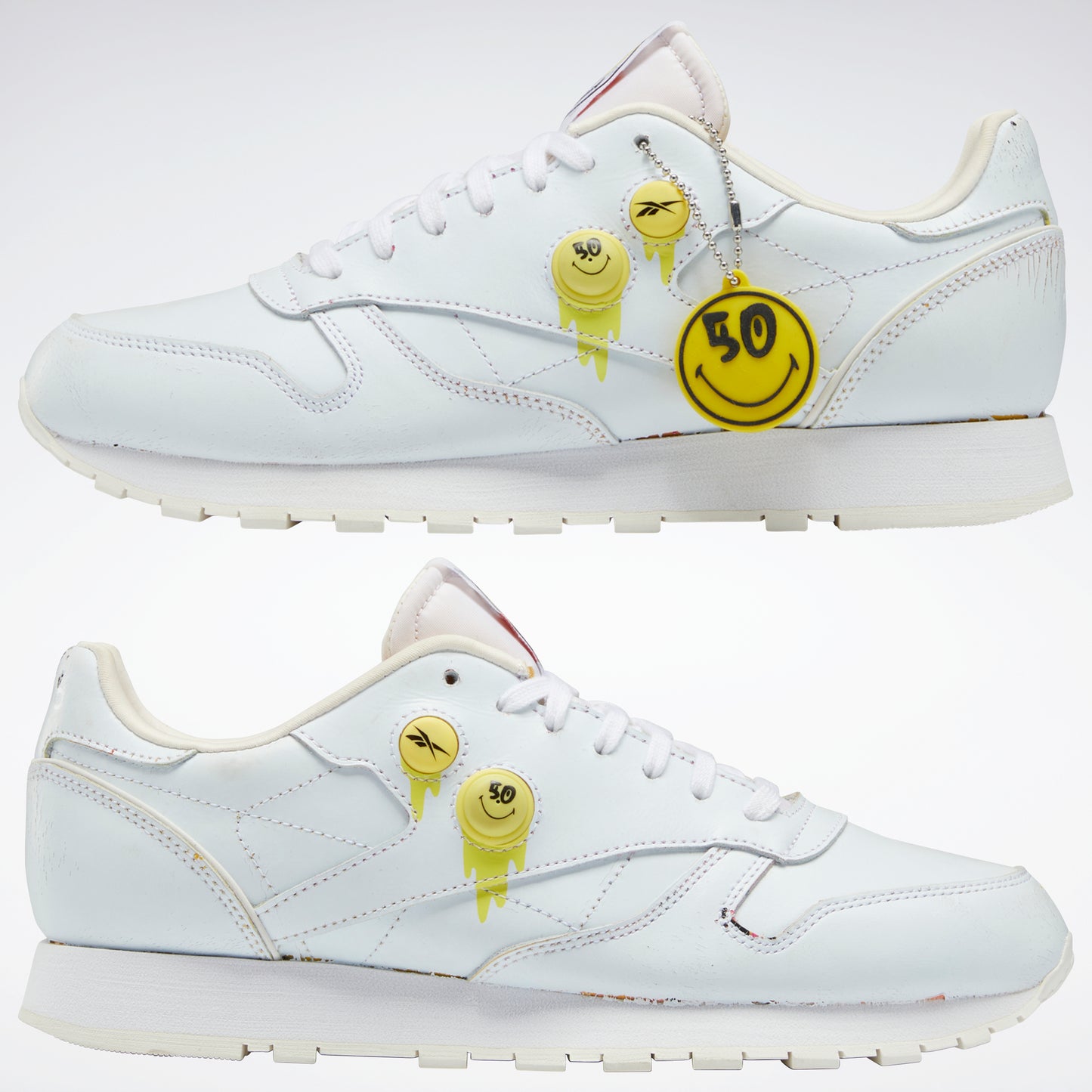 Reebok Footwear Men Classic Leather Pump 50Th Shoes Ftwwht/Ftwwht/Chalk