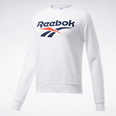 Reebok Apparel Women Classics Vector Crew Sweatshirt blanc