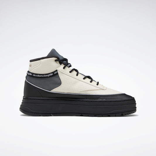 Reebok Footwear Women Reebok X Nicole Mclaughlin Club C Geo Mid Shoes Alabas/Cblack/Bougry