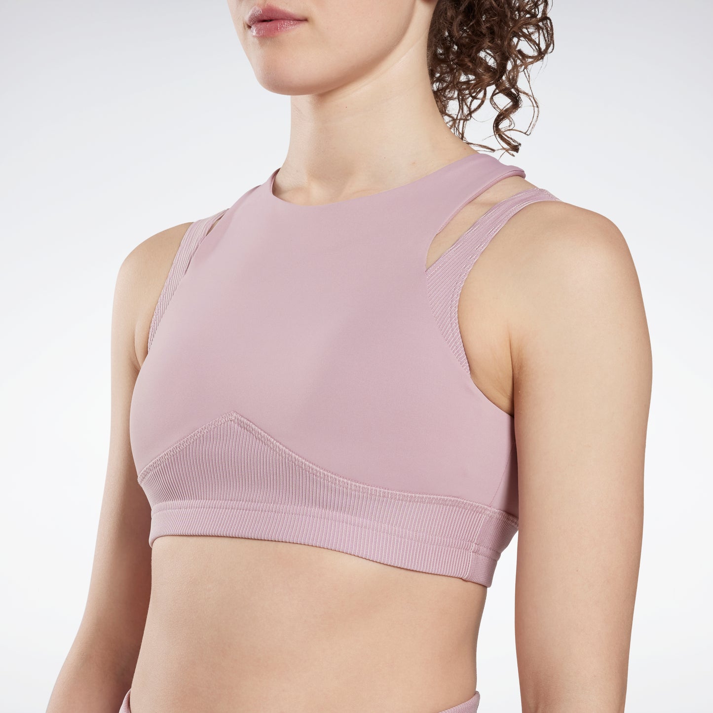 Reebok Apparel Women Studio Layered Bra Top Inflil