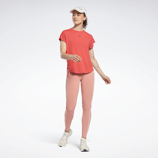 Reebok Apparel Women Lux High-Waisted Colorblock Leggings Cancor
