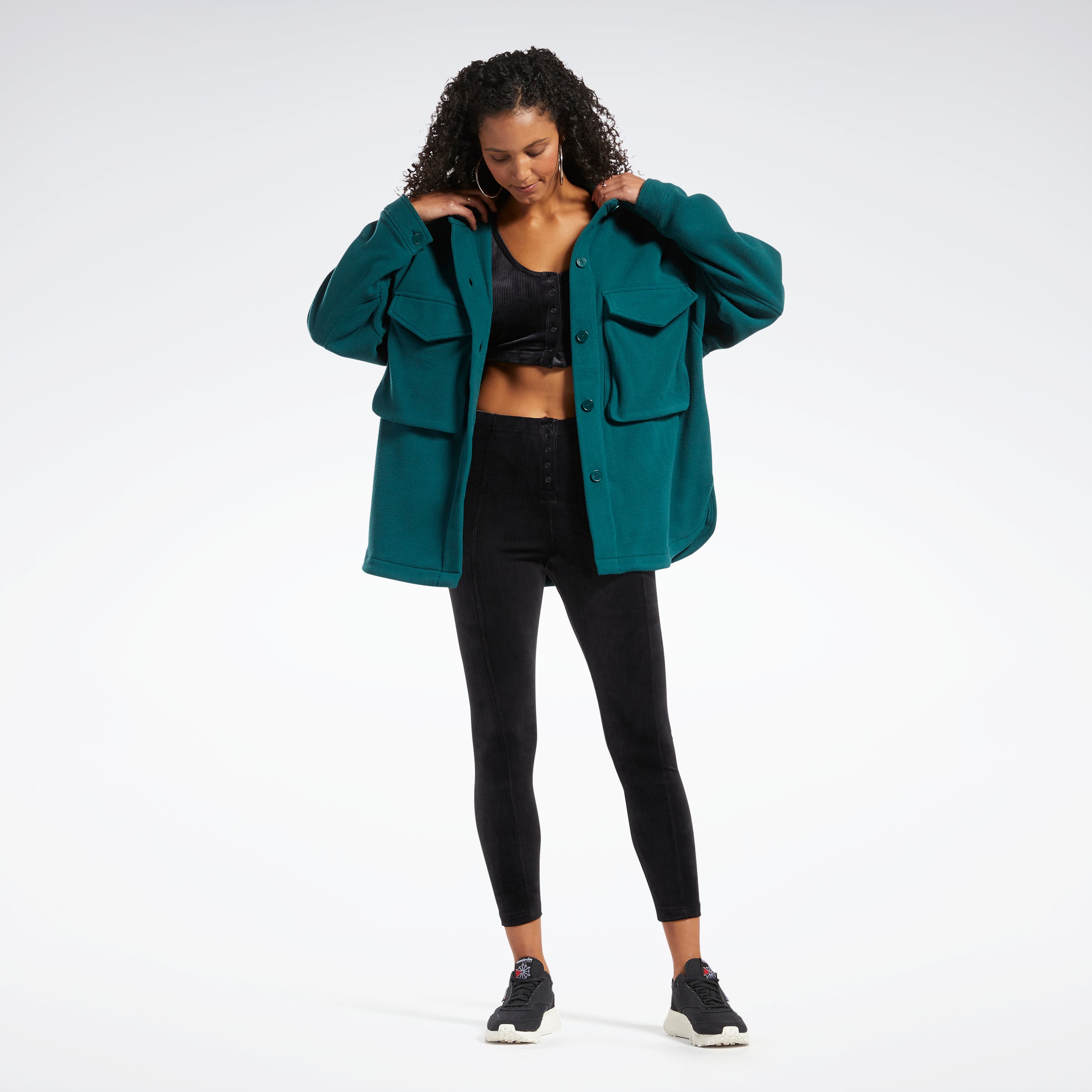 Reebok Apparel Women Classics Winter Shacket Forgrn