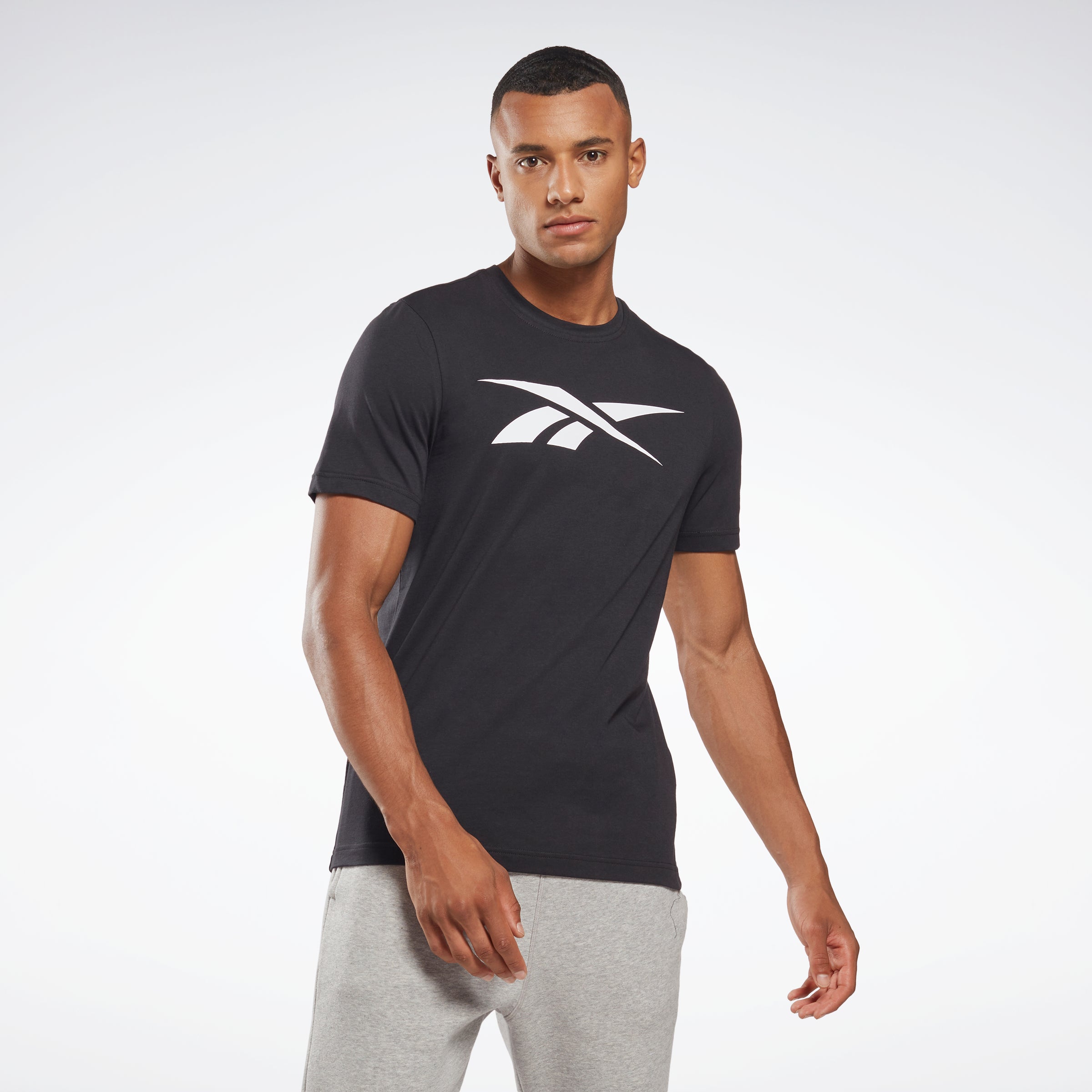 Reebok black polo t shirt Clearance