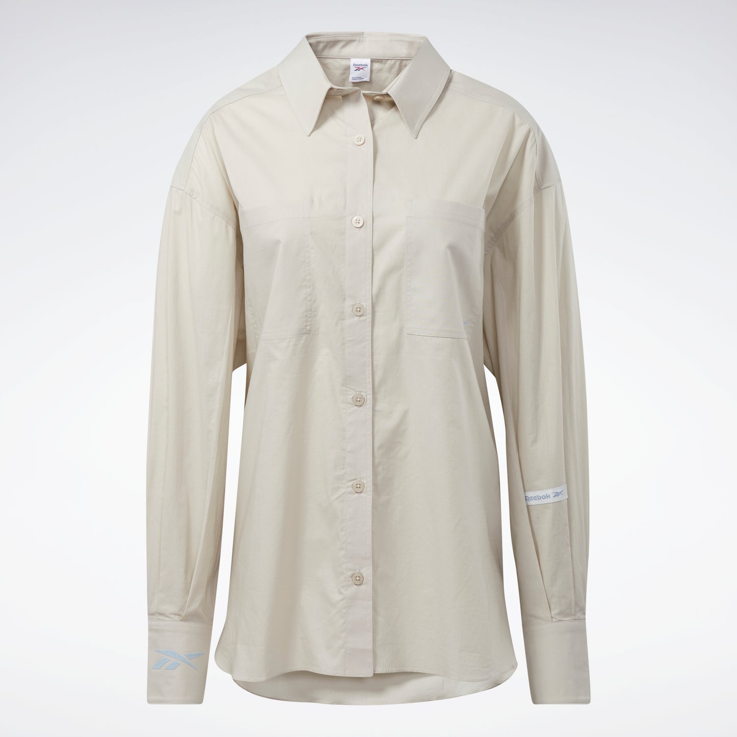 Reebok Apparel Women Reebok Classics Button-Up Long Sleeve Long-Sleeve Top Moonst