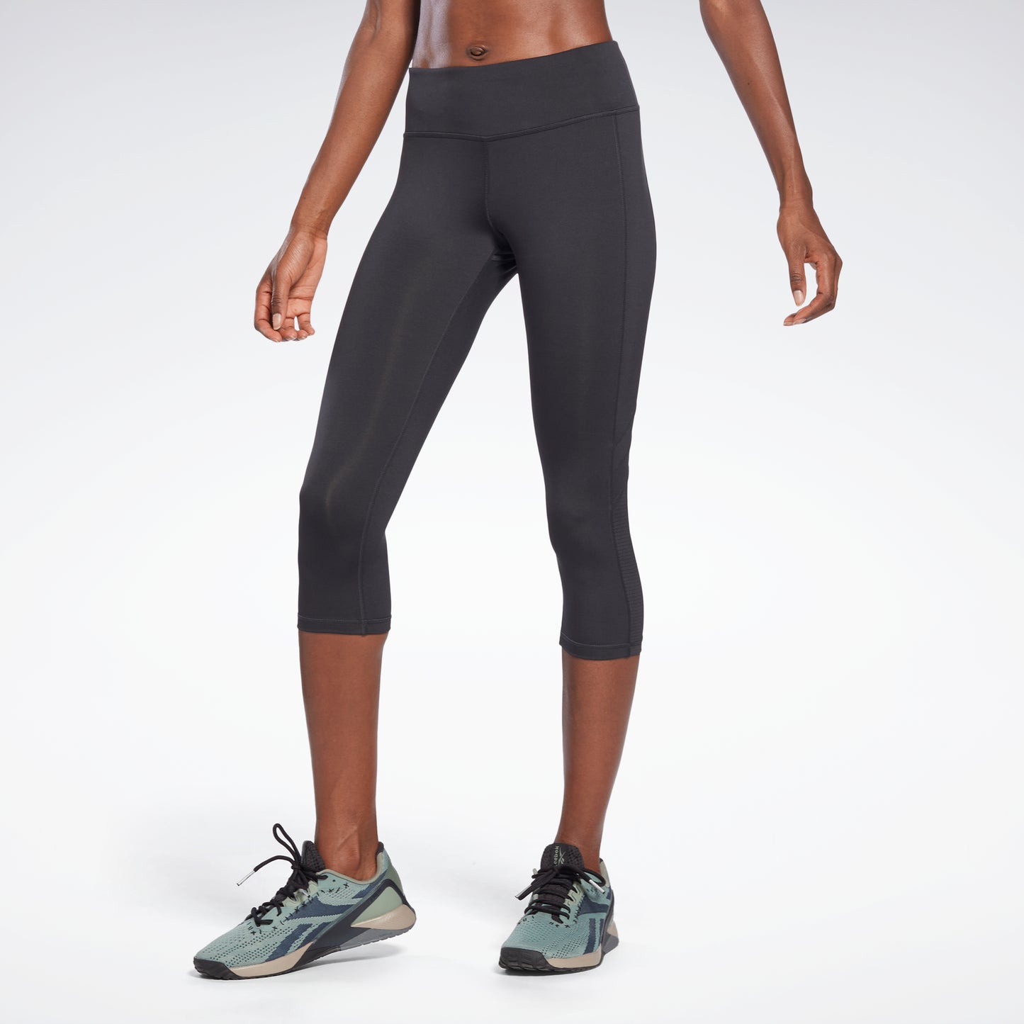 Reebok Apparel Women Workout Ready Mesh Leggings Nghblk