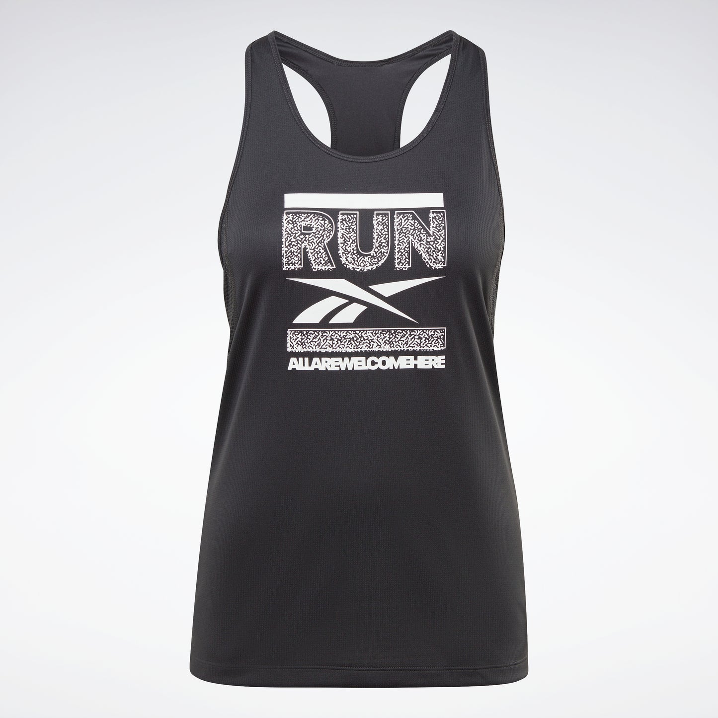 Reebok Apparel Women Running Speedwick Graphic Tank Top Nghblk