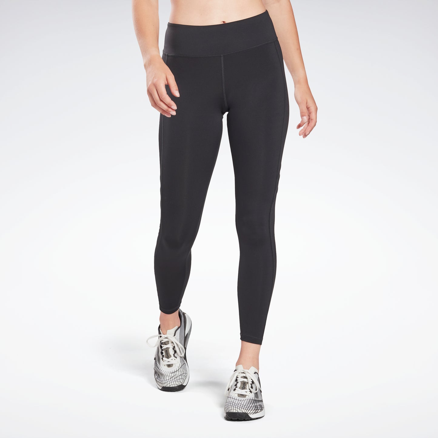 Reebok Apparel Women Workout Ready Mesh Leggings Nghblk