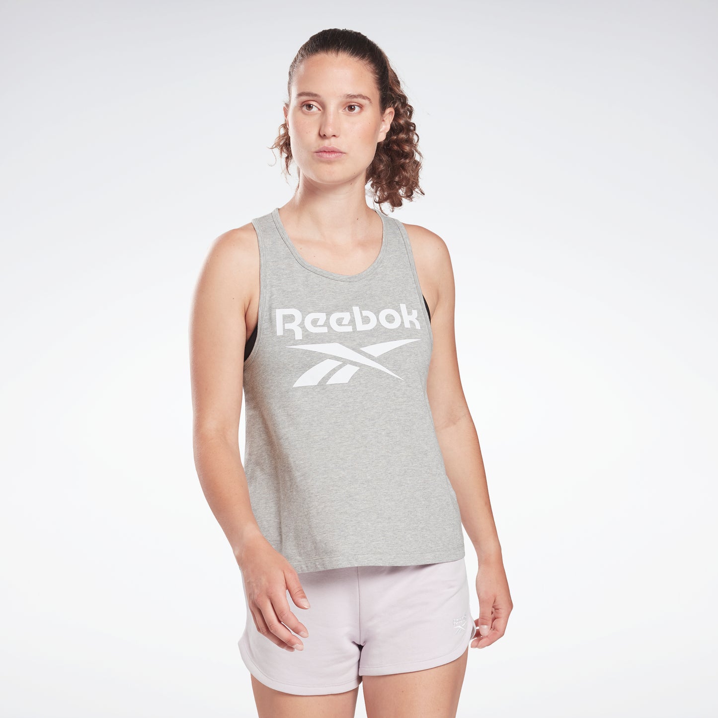 Reebok Apparel Women Reebok Identity Tank Top Mgreyh