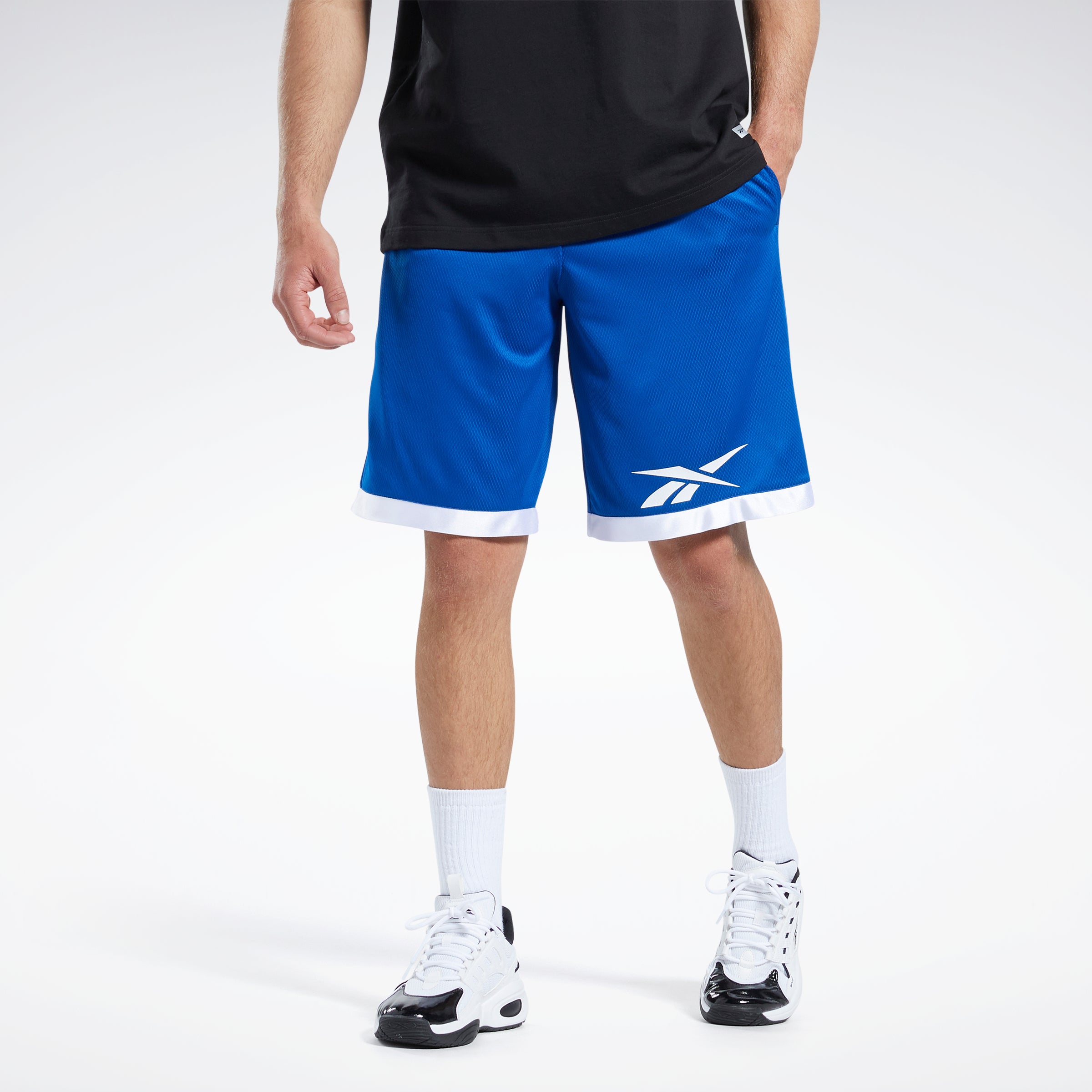 Reebok Apparel Men Basketball Mesh Shorts Vecblu – Reebok