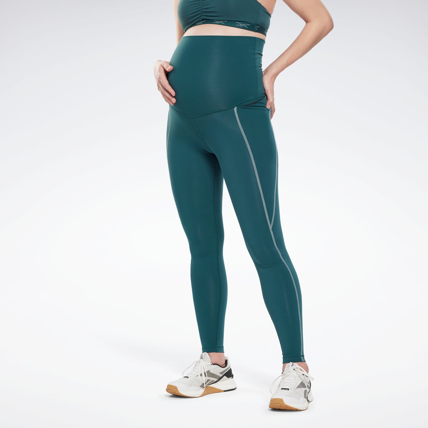 Reebok Apparel Femmes Reebok Lux 2.0 Maternity Leggings Forgrn