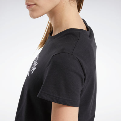 Reebok Apparel Women Classics Big Logo T-Shirt Black
