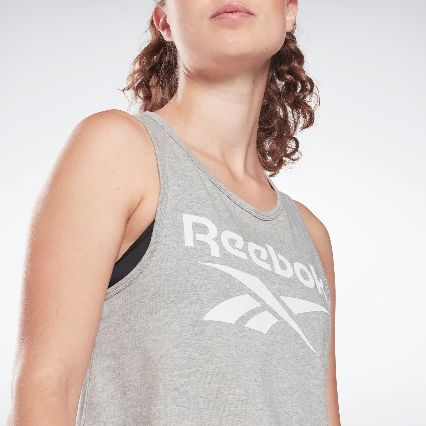 Reebok Apparel Women Reebok Identity Tank Top Mgreyh