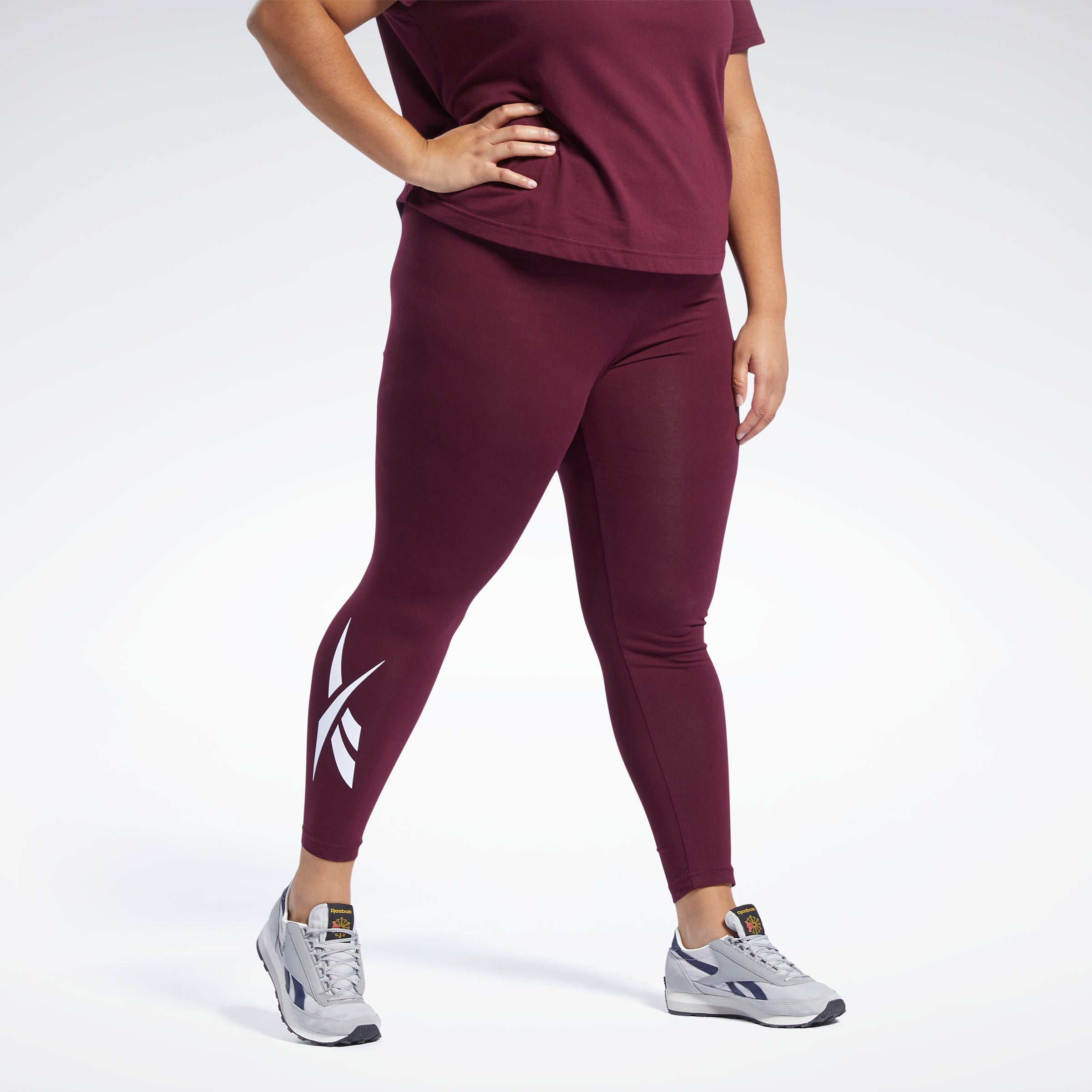 Reebok Womens Lux Compression Athletic Pants Size 4X Maroon New