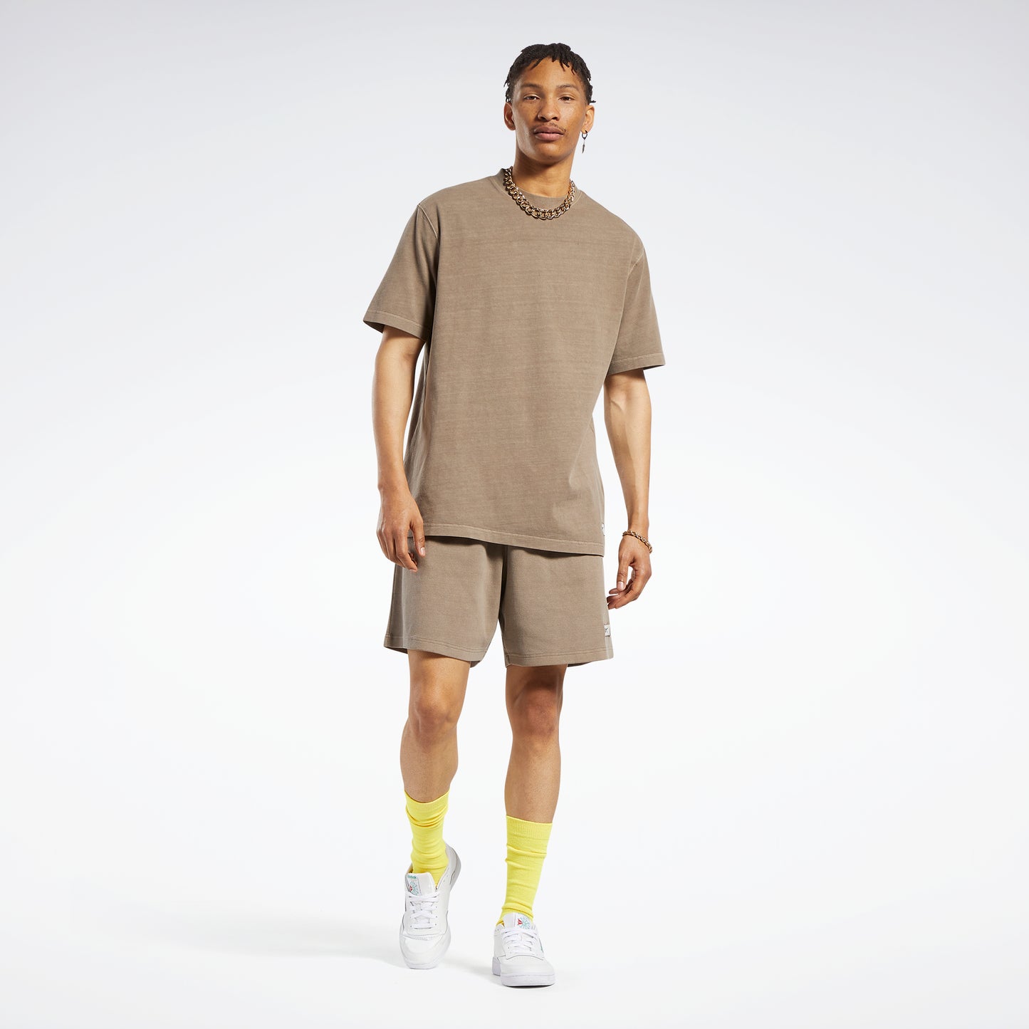 Reebok Apparel Men Classics Natural Dye T-Shirt Trkgry