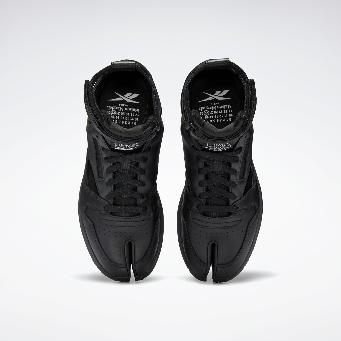 Chaussures Reebok Footwear Hommes Maison Margiela Classic Cuir Tabi Chaussures hautes Noir/Blanc/Noir