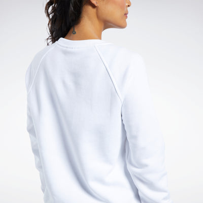 Reebok Apparel Women Classics Vector Crew Sweatshirt blanc