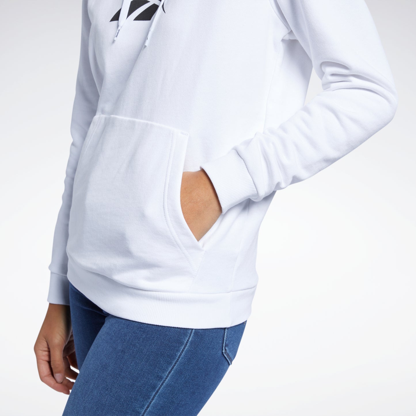 Reebok Apparel Women Classics Big Logo Hoodie Blanc