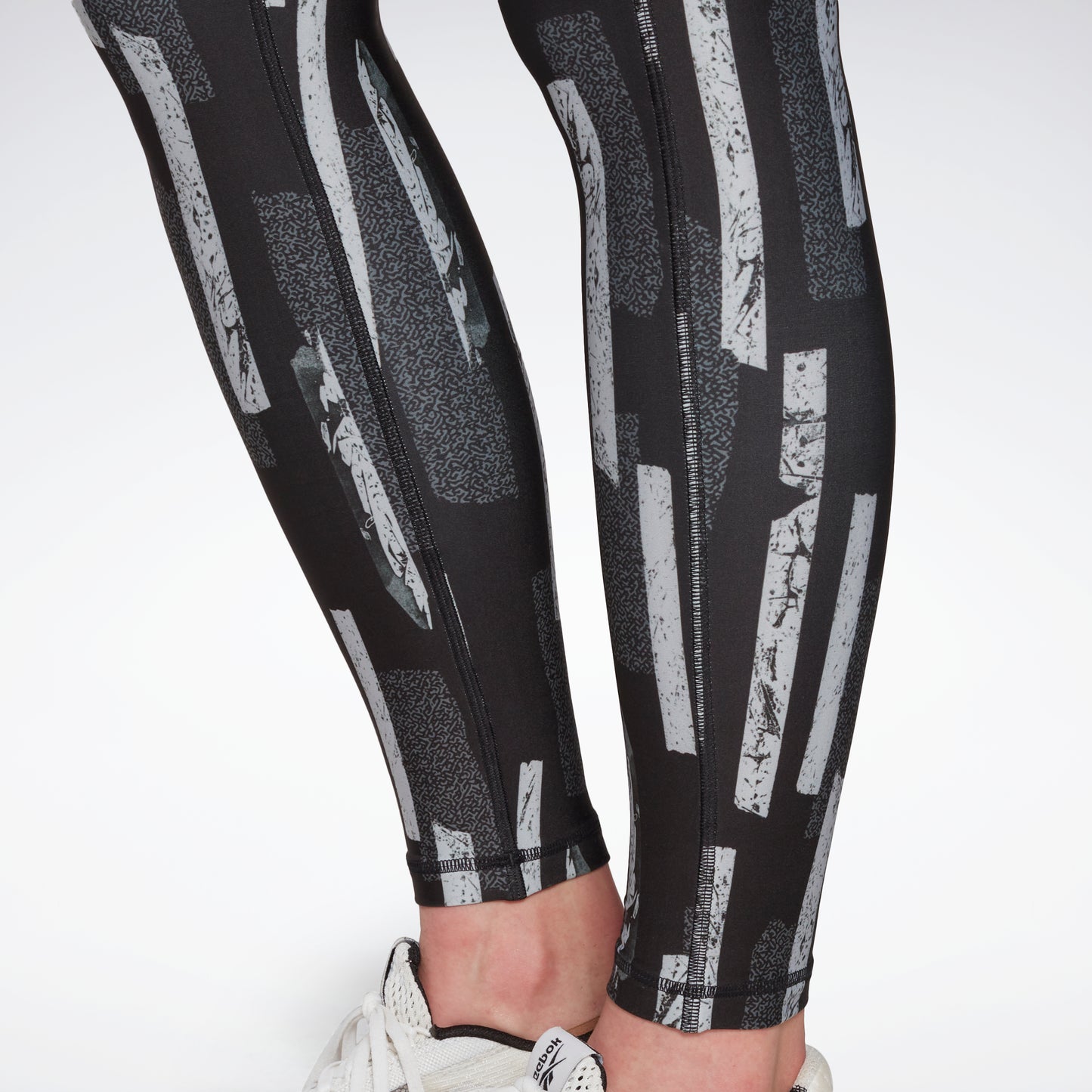 Reebok Apparel Women Myt Allover Print Leggings Nghblk